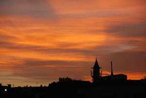 Sunset over Dalyankoy