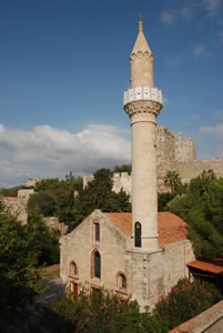 Minaret inside Bodrum castle