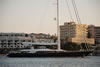 Superyacht approaching Mahon