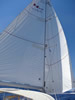 Simbo Rig N.B. app. wind off mainsail into weather jib