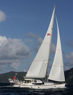 mainsail as part of the Simbo rig for downwind sailing